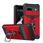 Red Card Slot Phone Case -Yhteensopiva Google Pixel 7A:N Kanssa