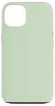 Coque pour iPhone 13 Couleur menthe vert clair simple