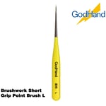 GodHand Brushwork Short Grip Point Brush L Made In Japan # GH-EBRSYP-ML