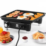 Electric Table Grill Sandwich Griddle Barbecue Garden Camping Indoor & Outdoor