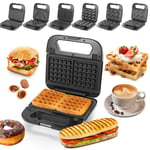 Sandwich Maker Detachable 12 Slice Toaster Panini Press, Waffle Donut,Cake Plate