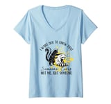 Womens I want You To Know That, Someone Cares Not Me But Someone V-Neck T-Shirt