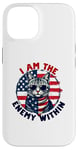 Coque pour iPhone 14 I Am The Enemy Within Harris Trump Funny US Election 2024