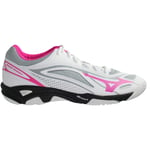 Mizuno Indoor Wave Ghost Womens White Trainers - Multicolour - Size UK 4