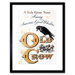 Wee Blue Coo Ad Drink Alcohol Whisky Crow Bird America USA Framed Wall Art Print