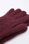 Gloves Super Soft Urban Outfitters - Fig Brown - One Size - RRP £16 New