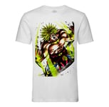 T-Shirt Homme Col Rond Broly Dragon Ball Plus Forts Des Saiyan Manga Dbz