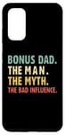 Coque pour Galaxy S20 Bonus Dad The Man Myth Bad Influence Funny Stepdad Stepdad