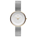 MVMT Montre Analogique à Quartz pour femme avec Bracelet en Acier Inoxydable avec Bracelet en Acier Inoxydable - D-FB01-SG