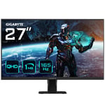 GIGABYTE GS27Q 27" QHD Gaming Monitor - 2560 x 1440 (QHD), 165Hz, 1ms, 300 cd/m2, FreeSync Premium, HDR Ready, HDMI 2.0, DisplayPort 1.4