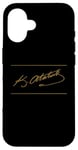 iPhone 16 Signature M.K. Atatürk Founder of the Turkish Republic Case