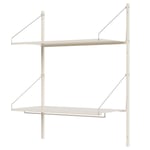 Frama-Library Hylde med Knage 80x108 cm, Varm Hvid