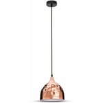 Vtac - v-tac Lustre led en métal avec douille E27 (Max 60W) Couleur Rose Gold Miroir d : 230mm