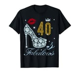 This Queen makes 40 look Fabulous | 40 years old Birthday T-Shirt