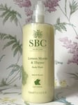 SBC Lemon Myrtle And Thyme Body Wash Bath & Shower Gel Zesty Body Cleanser 750ml