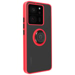 Ringrip Support Video Ring Case for Xiaomi 13T & 13T Pro Hybrid Bimaterial Red