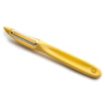 Lacor - 39090 - Epluche Legume, Epluche Pomme, Éplucheur Universel, Double Tranchant Oscillant et Micro-dentelé, Acier Inoxydable, 17 cm, Jaune