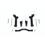 [FR] Gpm Alloy Front Shock Mount -11Pc Set Traxxas-1:10 Maxx Monster Truck Black