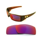 NEW POLARIZED CUSTOM LIGHT RED LENS FOR OAKLEY GASCAN SUNGLASSES