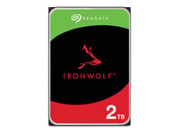 Seagate Ironwolf St2000vn003 - Harddisk - 2 Tb - Intern - 3.5" - Sata 6Gb/S - 5400 Rpm - Buffer: 256 Mb - Med 3-Års Seagate Rescue Data Recovery (En Pakke 6)