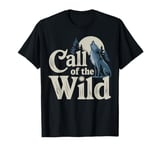 Call of the Wild Howling Wolf Under Full Moon T-Shirt