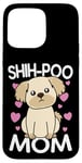 Coque pour iPhone 15 Pro Max Shih-Poo Maman Fête des Mères Grand-mère Chien Maman