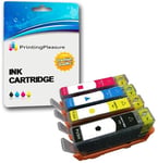 Printing Pleasure 4 Compatibles HP 655 Cartouches d'encre Remplacement pour HP Deskjet Ink Advantage 3525 4615 4625 5525 6525 - Noir/Cyan/Magenta/Jaune, Grande Capacité