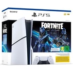 PS5 Standard Pack: PlayStation 5-konsol (smal modell) + Fortnite® Cobalt Star vit svart