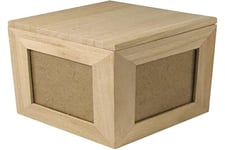 Rayher 62266000 cube photo en bois fSC mix credit 12 x 12 x 12 cm, Map(langage_tag-> De_de)