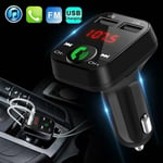 Bluetooth 4.2 Wireless Handsfree Car Fm Transmitter Mp3 Player 2 Usb Charger Kit