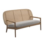 Gloster - Kay Low Back Sofa, Frame Harvest, Kat.B Blend Linen - Soffor utomhus - Henrik Pedersen