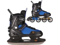 Triton Nh18188a 2In1 Black-Orange Rollers Siz.L(39-43) Skridskor Med Hockeyrink Från Nils Extreme