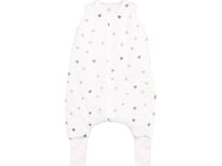 Pulp Bamboo Helårs Sovsäck I Muslin Med Strumpor - Färgglada Hjärtan 1 Tog Från 1 År Till 2,5 År