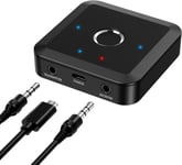 ORIA Bluetooth 5.2 Transmitter Receiver for TV to 2 Wireless Headphones, Lower