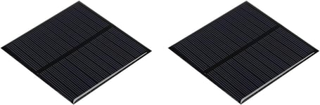 Lot de 2 mini panneaux solaires 6 V 150 mA 0,75 W 80 mm x 80 mm