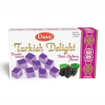 Turkish delight med svart mullbär smak