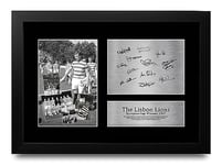 HWC Trading FR A4 The Lisbon Lions Celtic 1967 European Cup Winners Printed Memorabilia Signed Autograph Photograph Display for Football Fans and Supporters - A4 Framed