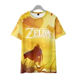 The Legend of Zelda Tears of the Kingdom T-shirt för män Toppar Mode kortärmad unisex crewneck lös t-shirt för barn style3 130(kids)