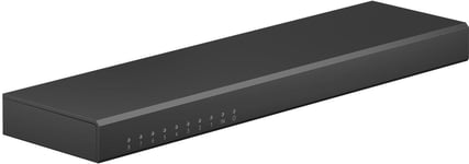 Goobay HDMI™ Splitter 1 to 8 (4K @ 60 Hz)  black - splits 1x HDMI™ input signal into 8x HDMI™ output