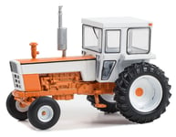 GREENLIGHT, Tracteur avec cabine 1973 Orange et Blanc de la série DOWN ON THE...