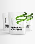 3 x Kreatin – Body Science Pure Creatine, 500 gram - Kreatin monohydrat