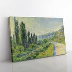 Big Box Art Claude Monet Lane in The Country Canvas Wall Art Print Ready to Hang Picture, 76 x 50 cm (30 x 20 Inch), Multi-Coloured