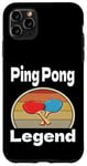 Coque pour iPhone 11 Pro Max Funny Ping Pong Legend Lover Game Winner Retro Humour