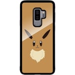 Samsung Galaxy S9+ Svart Mobilskal Med Glas Pokémon - Eevee