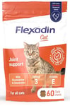 Flexadin Joint Care for Cats | Joint Supplement Chews for Cats | Aids Mobility & Flexibility | Glucosamine, Chondroitin, Omega 3 & Vitamin E | 60 Chews