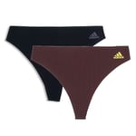 adidas Truser 2P BOS Micro Cut Free Thong Multi Svart/brun Medium Dame