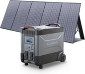 Centrale électrique portable 4000W avec panneau solaire 400W générateur solai...