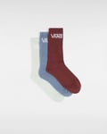 VANS Boys Classic Crew Socks 3 Pack Copen Blue