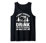 Funny Camping Beer Drinking Tent Lover Outdoor Camper Tank Top