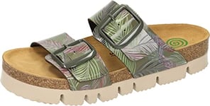 Dr. Brinkmann Femme Mules à Plateforme Chausson, Vert, 36 EU